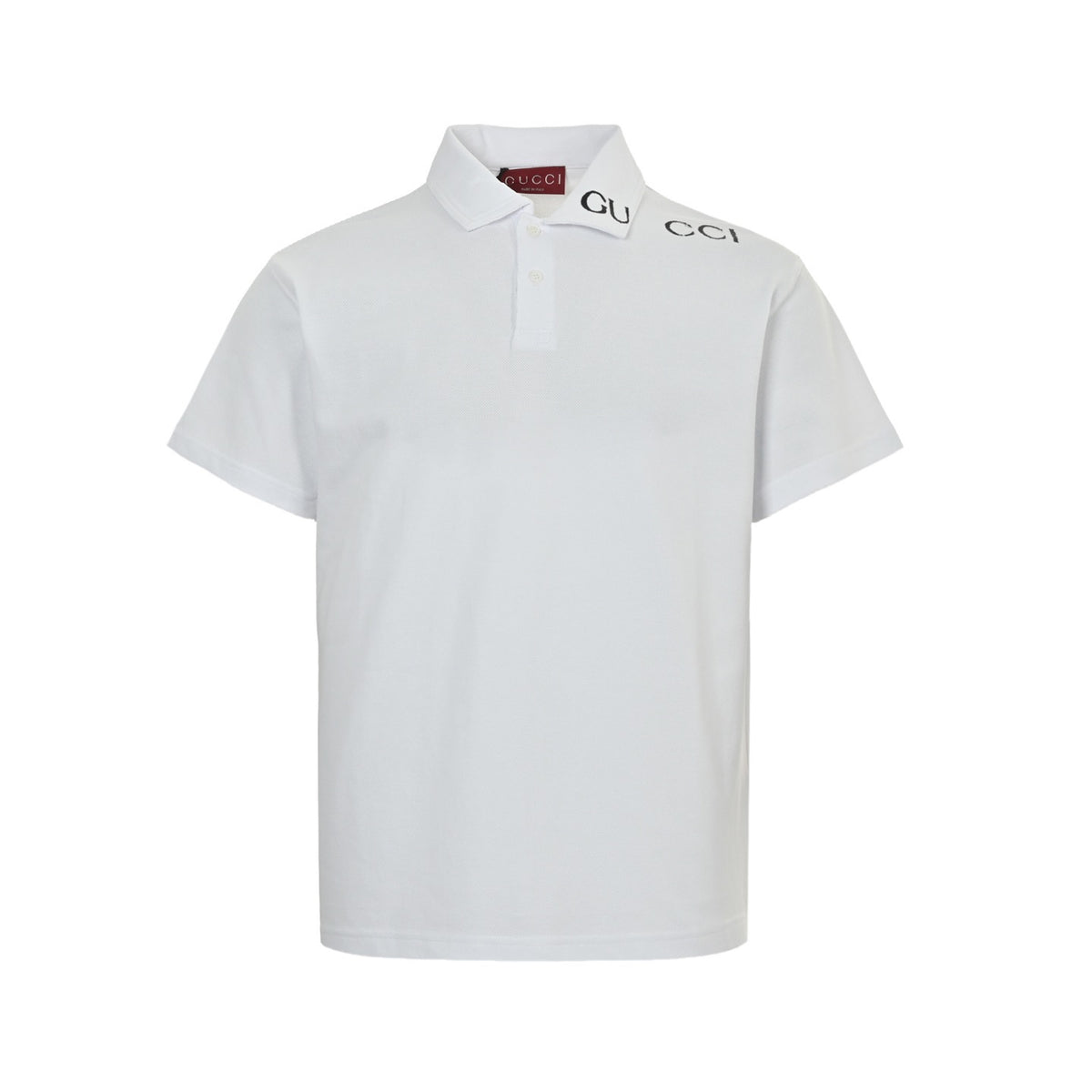 Gucci 25ss collar letter printed Polo short sleeves