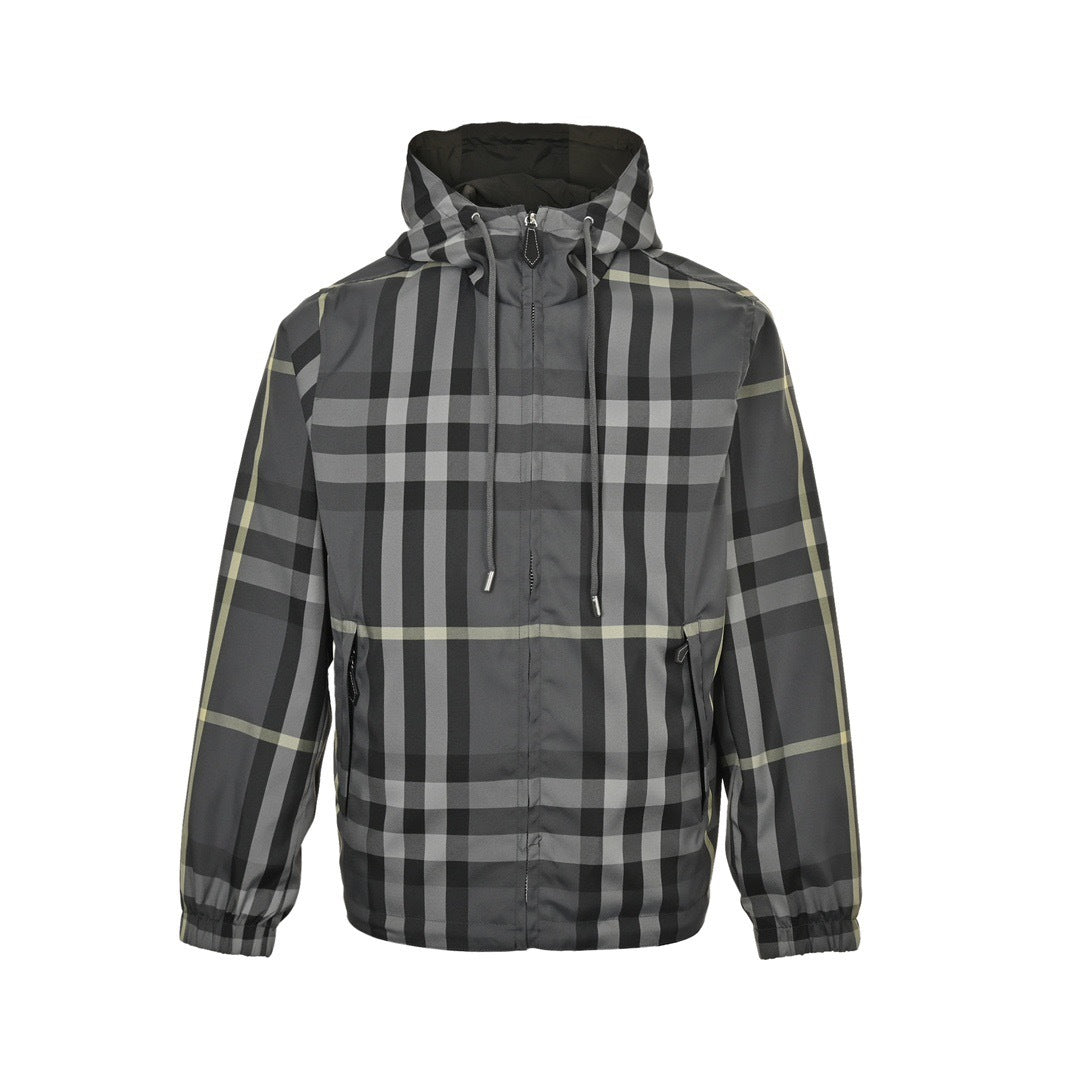 Burberry classic plaid reversible hooded jacket