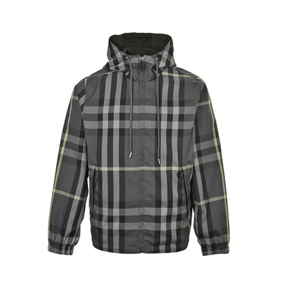 Burberry classic plaid reversible hooded jacket