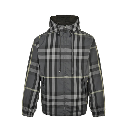 Burberry classic plaid reversible hooded jacket