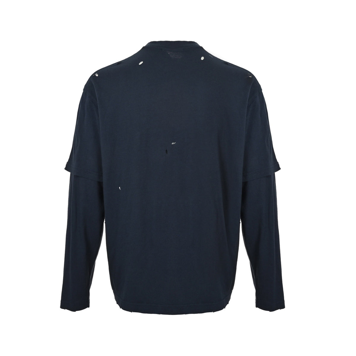 Acne Studios Badge Hole Fake Two-Piece Long Sleeve T-Shirt