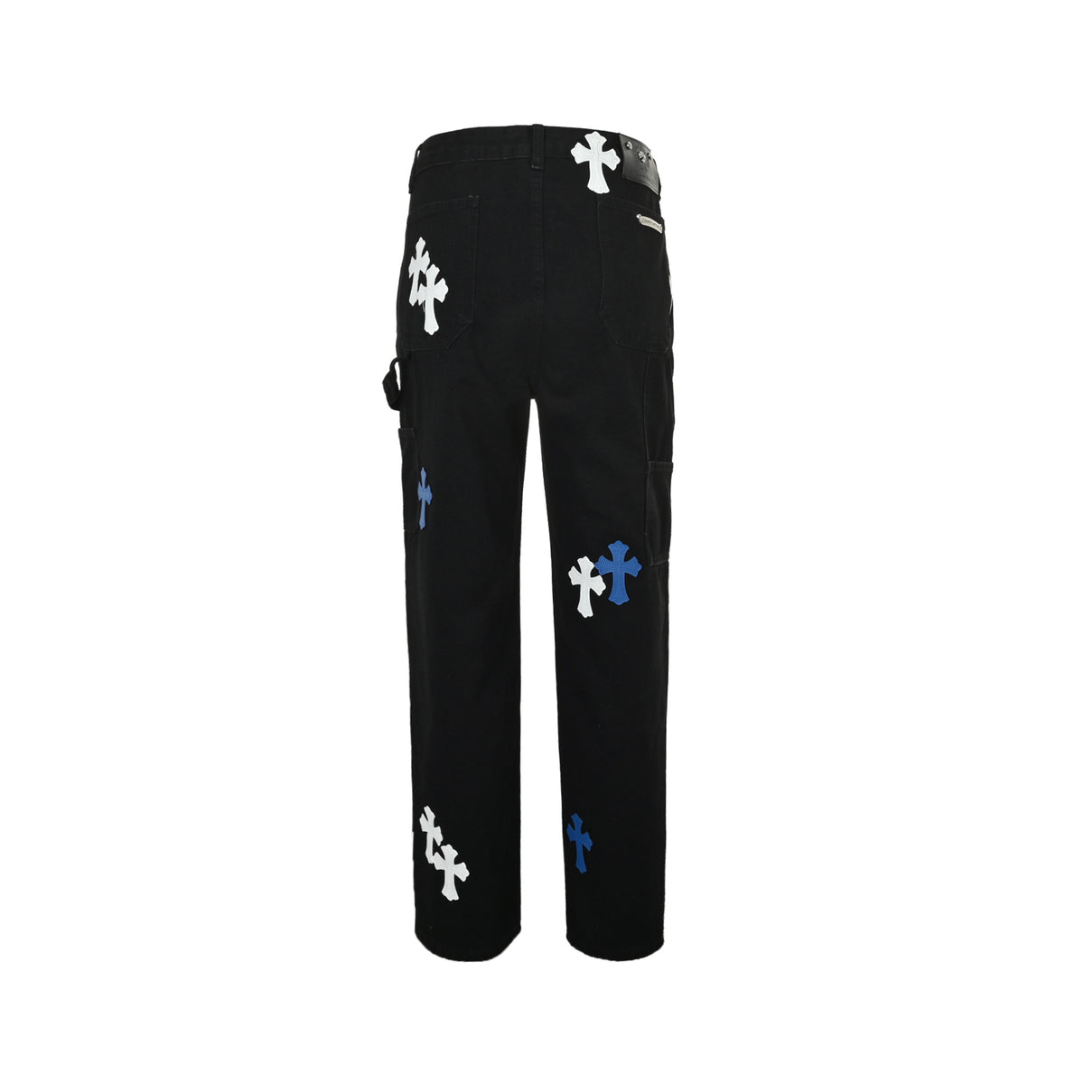Chrome Hearts/Chrome Heart cross patch embroidered washed jeans