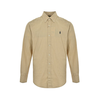 Ralph Lauren small label war horse embroidered linen shirt