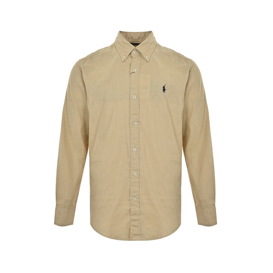 Ralph Lauren small label war horse embroidered linen shirt