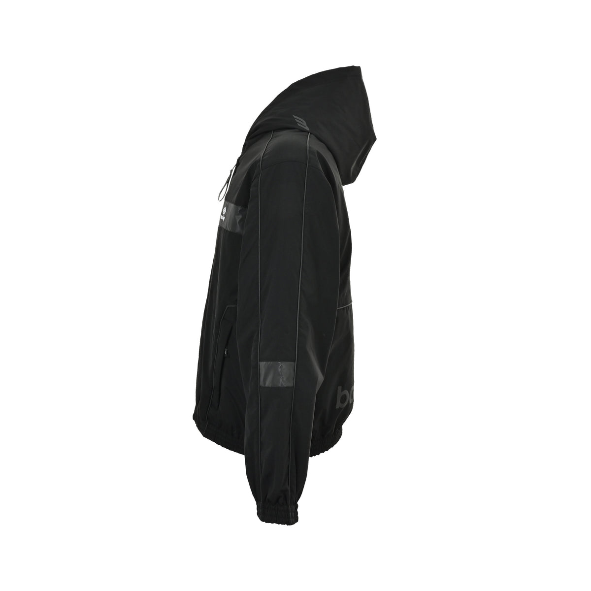 Balenciaga/Balanciaga reflective logo parka hooded jacket