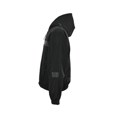 Balenciaga/Balanciaga reflective logo parka hooded jacket