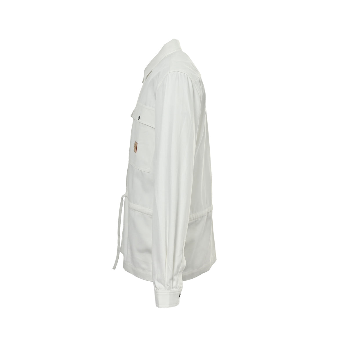 Louis Vuitton leather label printed shirt jacket