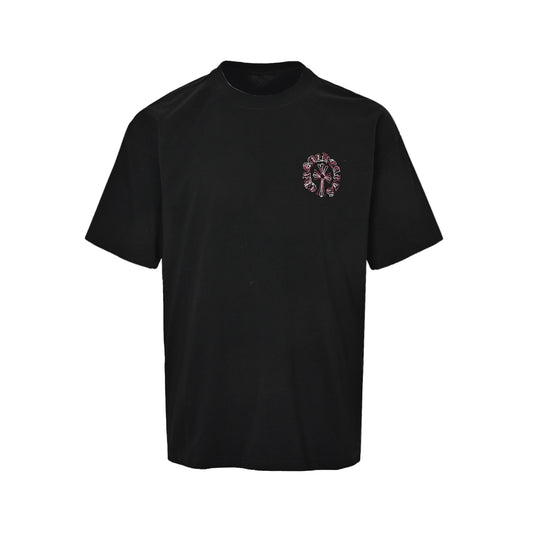 Chrome Hearts/Chrome Heart 26ss Sanskrit embroidered short sleeves on the front and back