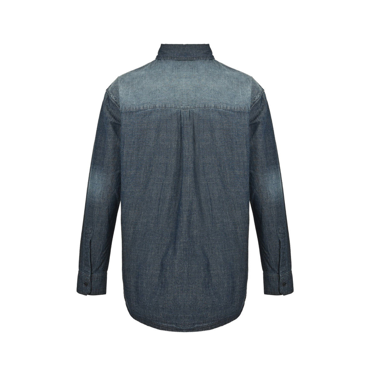 Loewe/Luoyiwei Anagram gradient embroidered pocket long-sleeved shirt