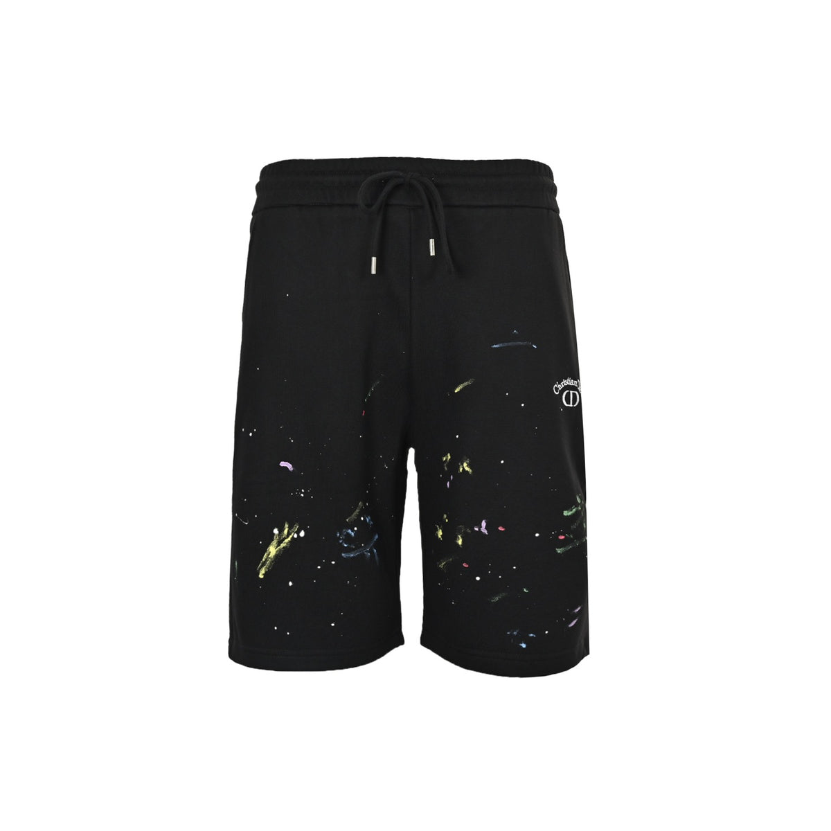 Dior inkjet graffiti embroidered logo shorts