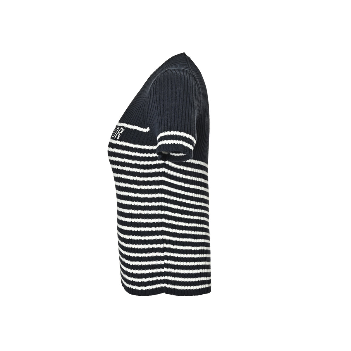 Dior striped lucky star knitted short sleeves