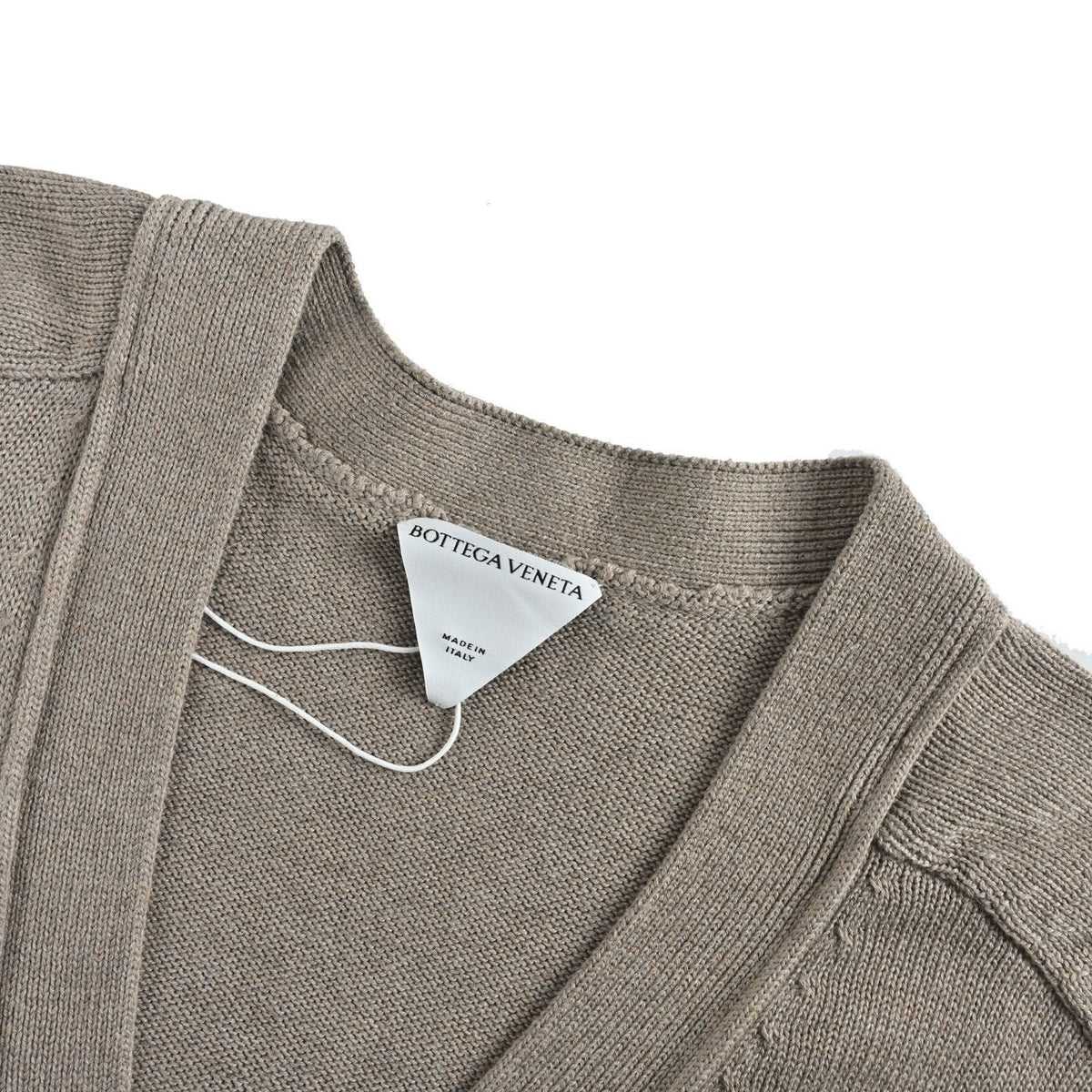 Bottega Veneta/BV love knitted leather cardigan sweater