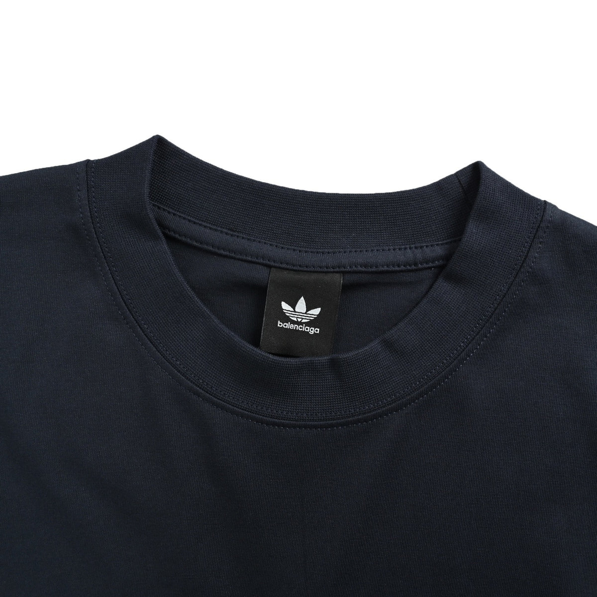 Balenciaga Adidas mirrored logo embroidered short sleeve