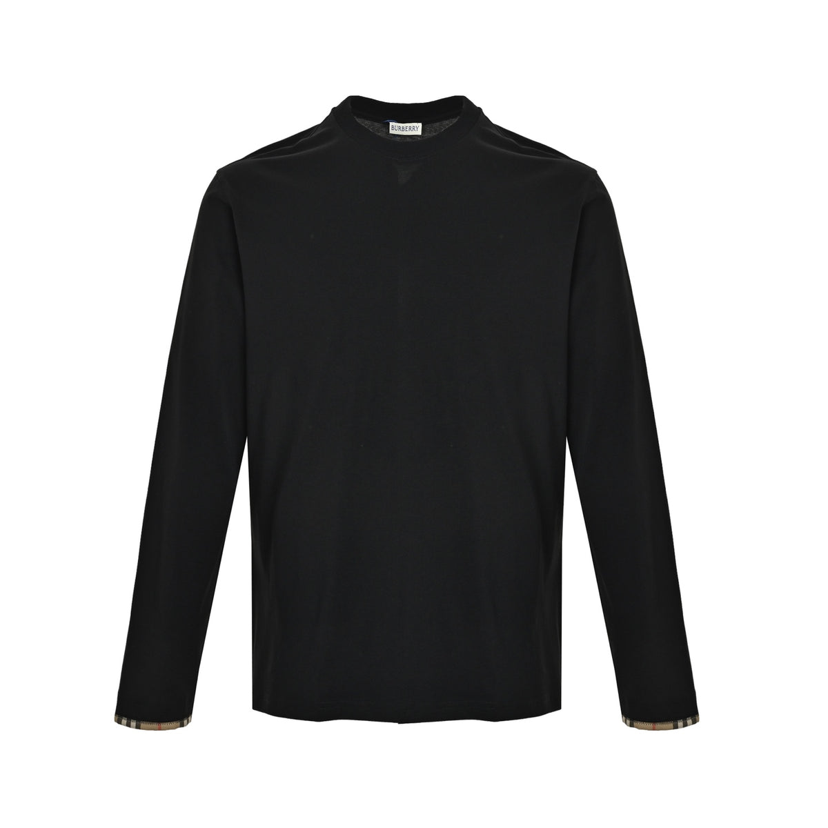 Burberry plaid sleeve long sleeve T-shirt