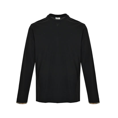 Burberry plaid sleeve long sleeve T-shirt