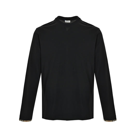 Burberry plaid sleeve long sleeve T-shirt