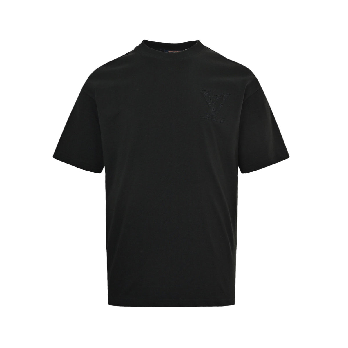 Louis Vuitton 26ss short sleeves with dark logo embroidery on the front and back
