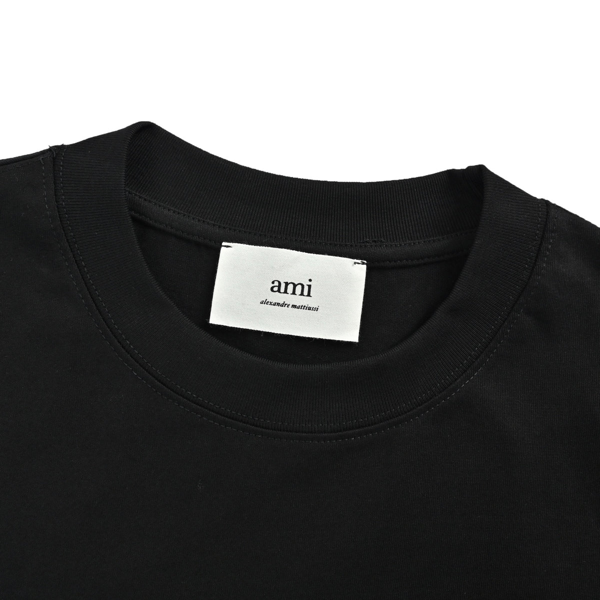 Ami Paris three-dimensional crochet love embroidered short sleeves
