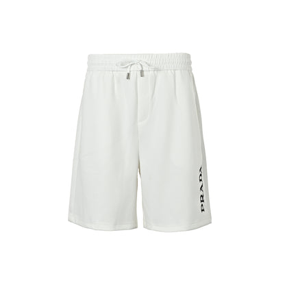 Prada embroidered letter logo shorts