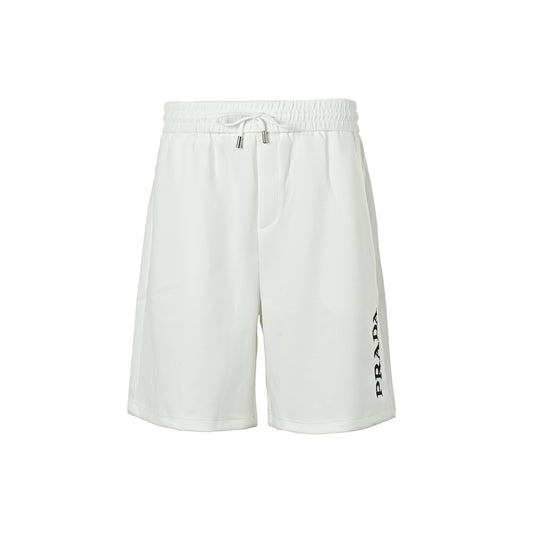 Prada embroidered letter logo shorts
