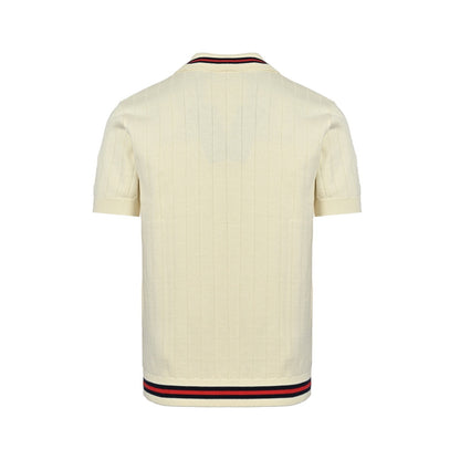 Gucci 25ss pocket embroidered knitted Polo short sleeves