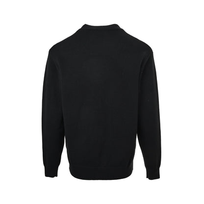Fendi double F velvet embroidered crew neck sweater