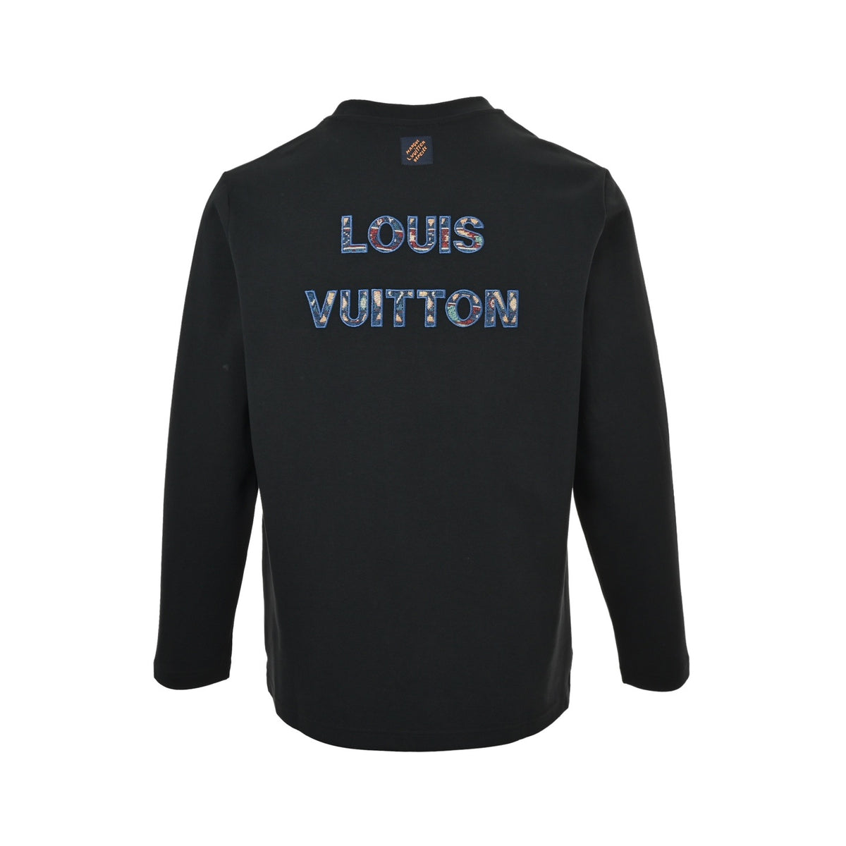 Louis Vuitton 25Fw brocade cloud embroidery long-sleeved T-shirt