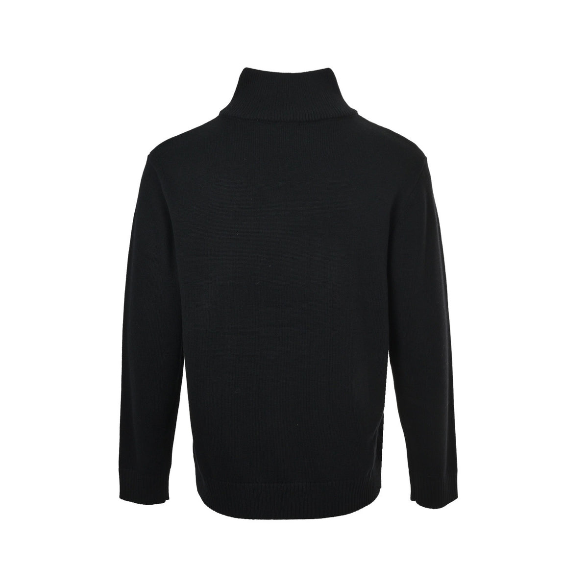 Burberry 25Fw war horse logo embroidered half-zip sweater