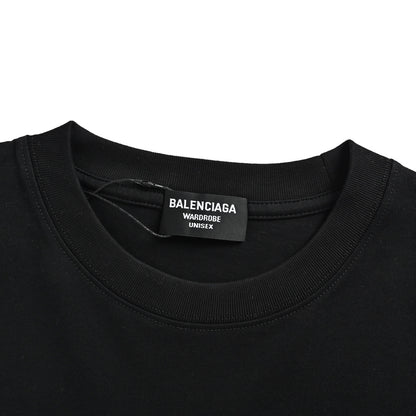 Balenciaga 22ss front and back letter print short sleeves