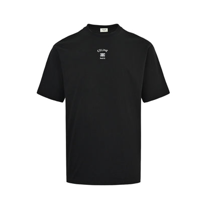 Celine Arc de Triomphe small logo embroidered short sleeves