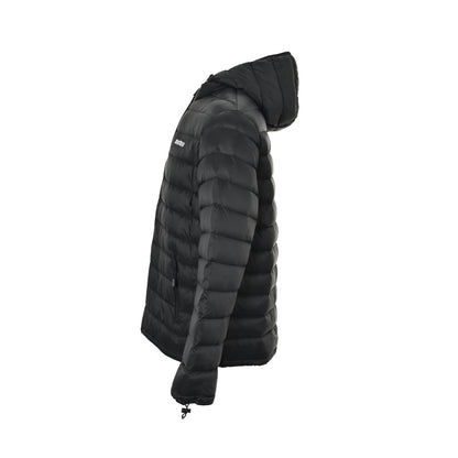 Miu Miu letter embroidered hooded down jacket