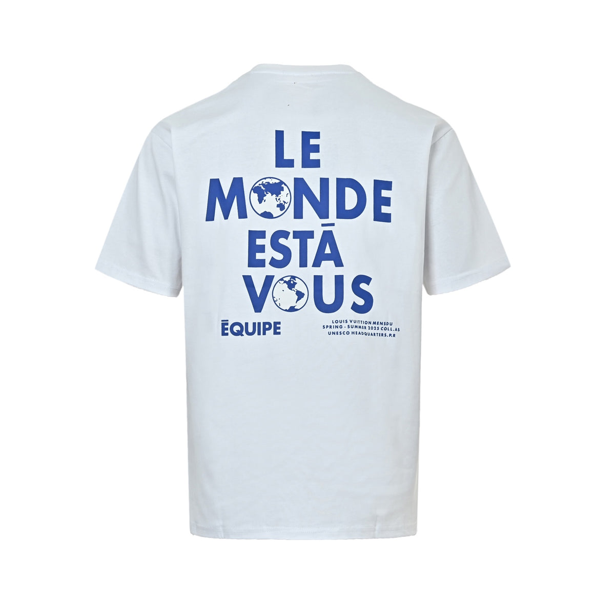 Louis Vuitton Earth letter slogan printed short sleeves