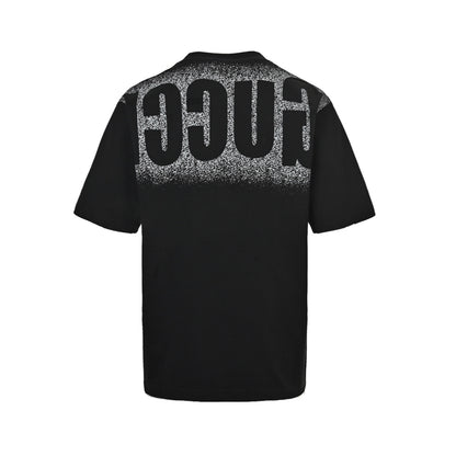 Gucci 25ss inkjet large letters logo printed short sleeves