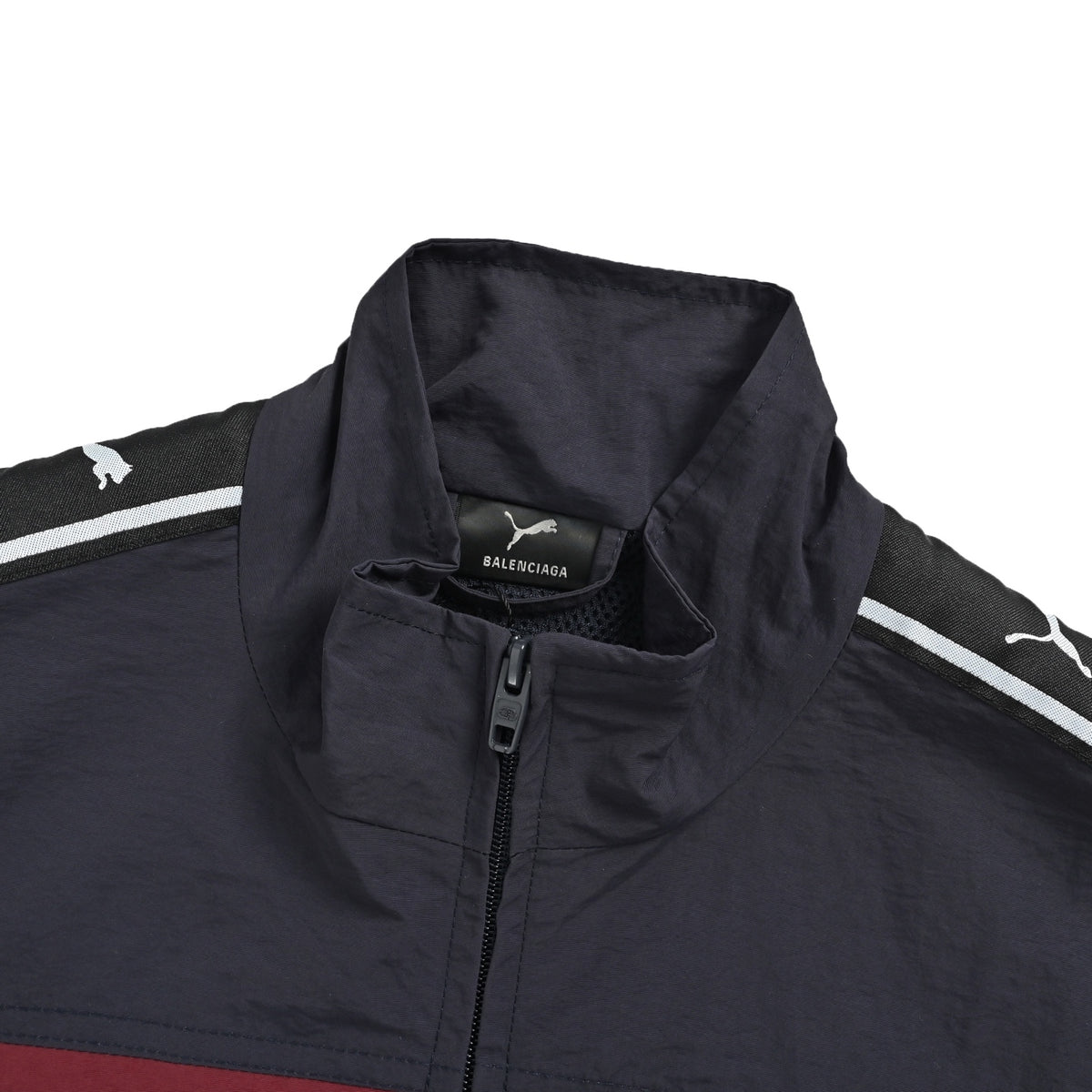 Balenciaga/Puma co-branded purple retro logo jacket
