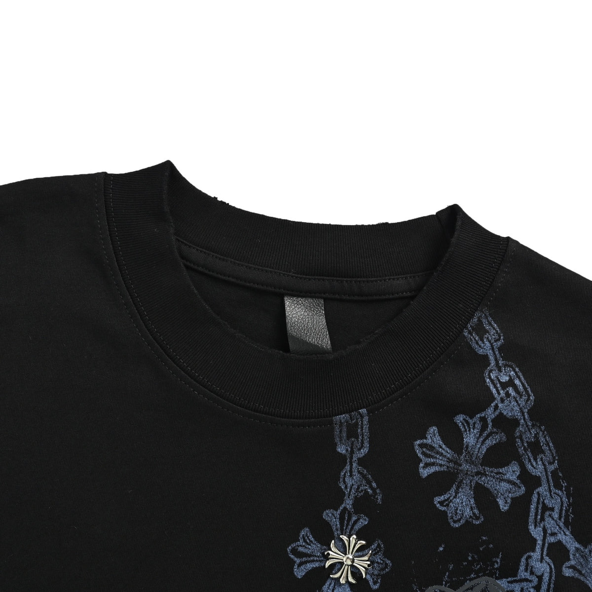 Chrome Hearts Hardware Pin Pendant Chain Print Short Sleeves