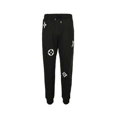 Louis Vuitton 25Fw presbyopic embroidered logo trousers