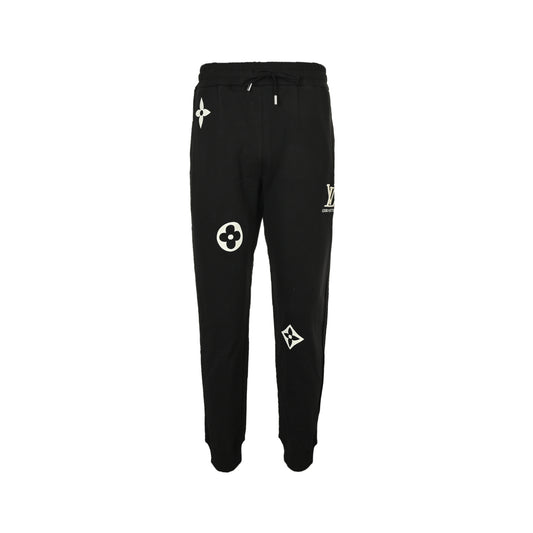 Louis Vuitton 25Fw presbyopic embroidered logo trousers