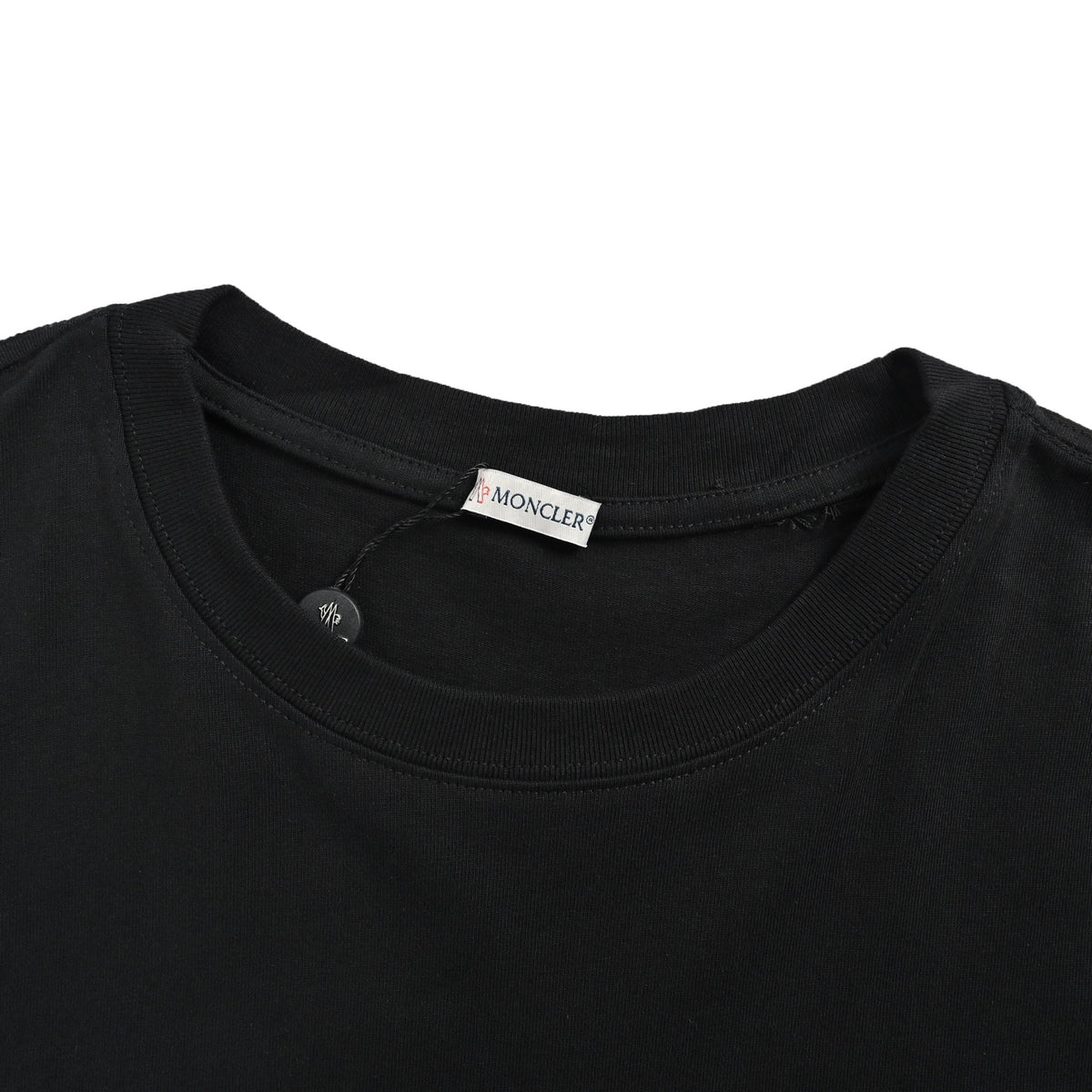 Moncler/muzzle 26ss chest stripe embroidered logo short sleeves