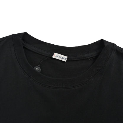 Moncler/muzzle 26ss chest stripe embroidered logo short sleeves