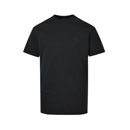 Dior short sleeves with dark letter embroidery on the chest