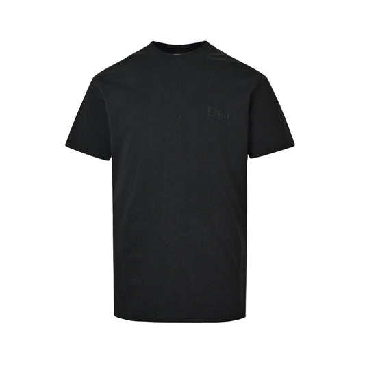 Dior short sleeves with dark letter embroidery on the chest