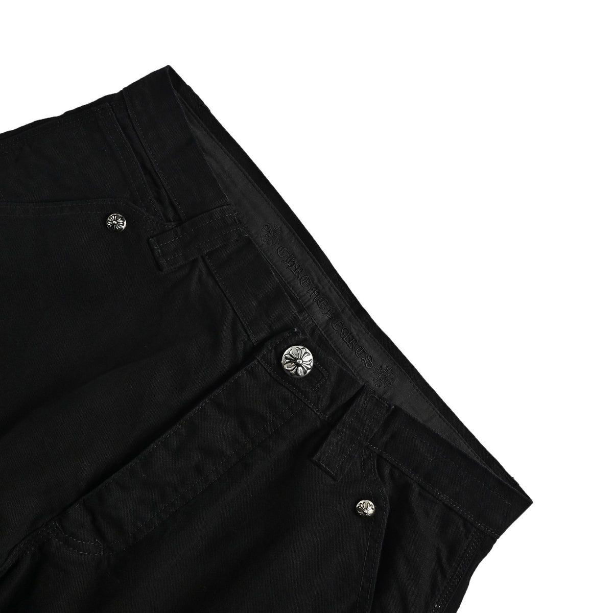 Chrome Hearts Sanskrit rivet overalls