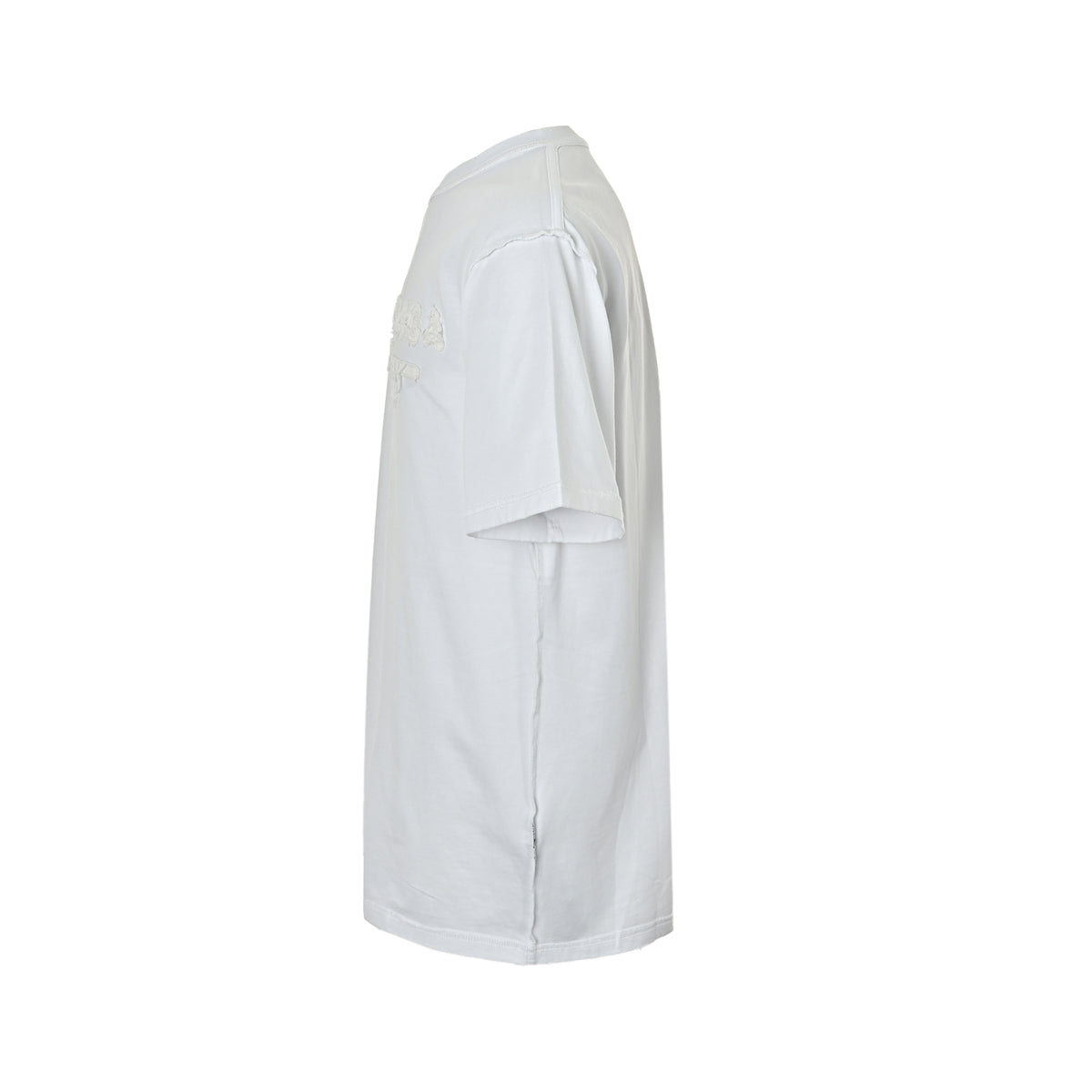 Balenciaga patch letter back-stitched short sleeves