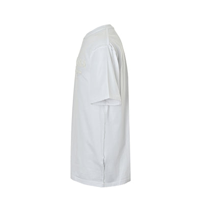 Balenciaga patch letter back-stitched short sleeves