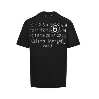 Maison Margiela back digital ghost print short sleeves