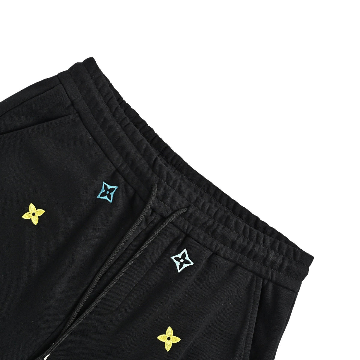 Louis Vuitton 26ss colorful presbyopic embroidered shorts