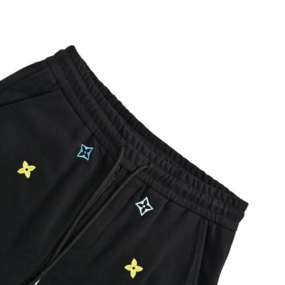 Louis Vuitton 26ss colorful presbyopic embroidered shorts