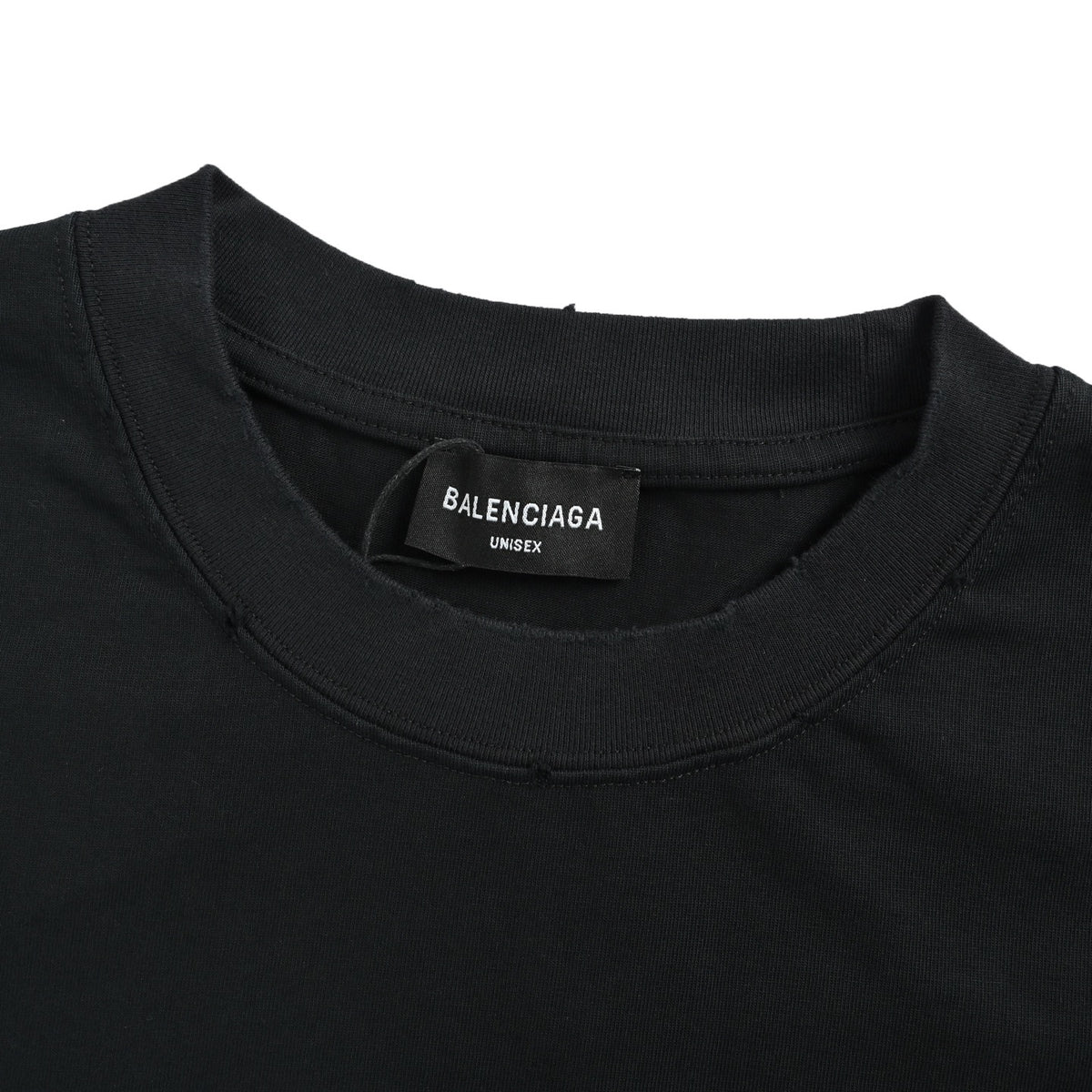 Balenciaga tassel patch Sanskrit letter embroidered short sleeves