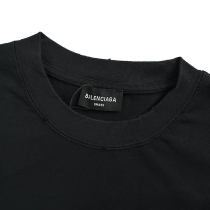 Balenciaga tassel patch Sanskrit letter embroidered short sleeves