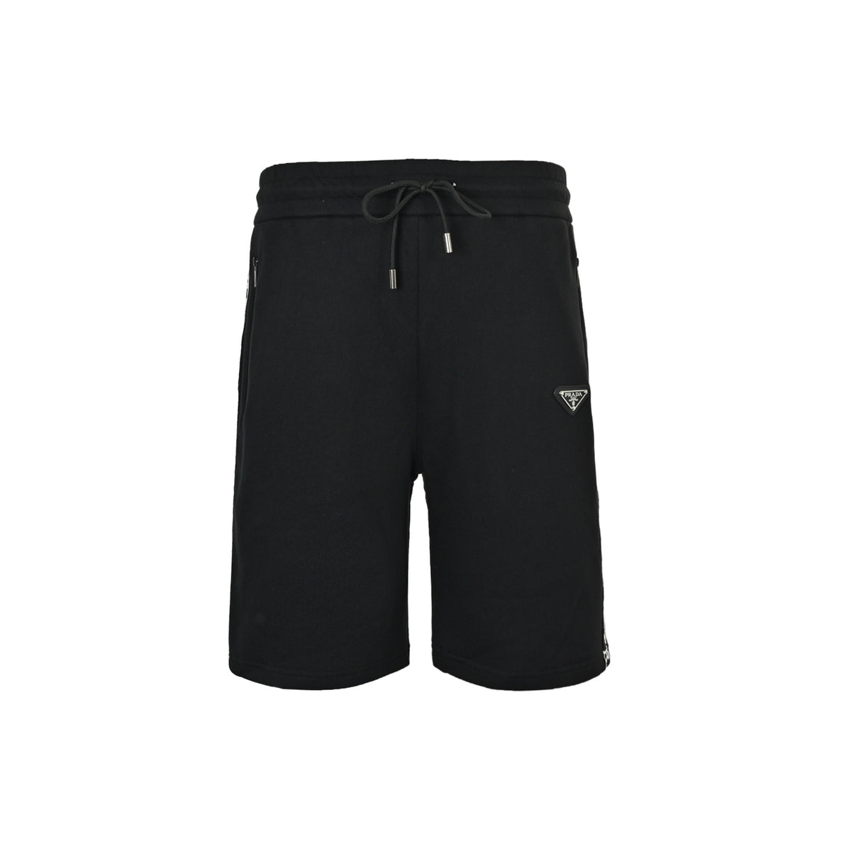 Prada triangle logo web shorts